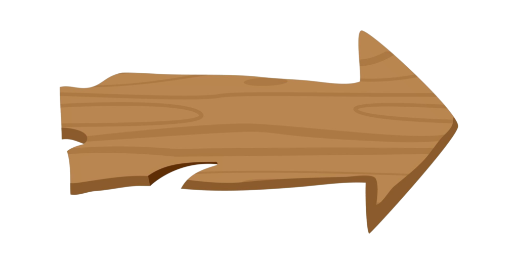 Drewniana strzała wskazująca rozwój samoregulacji